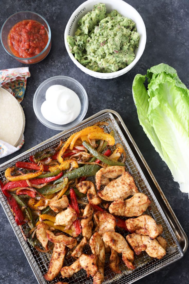 air fryer chicken fajitas