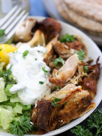 slow cooker chicken shawarma