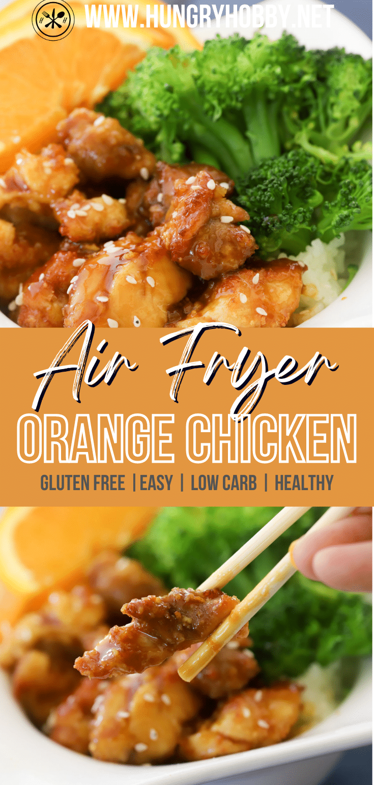 air fryer orange chicken PIN 