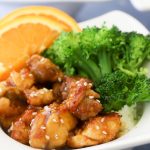 This air fryer orange chicken is better and faster than takeout! You'll love how easy this recipe is for your weekly dinner rotation!