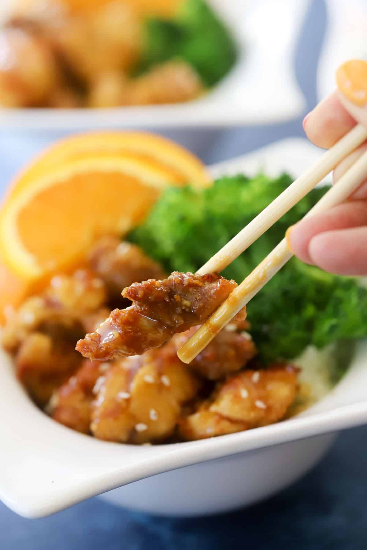 air fryer orange chicken