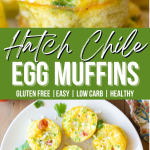 hatch chile egg muffins