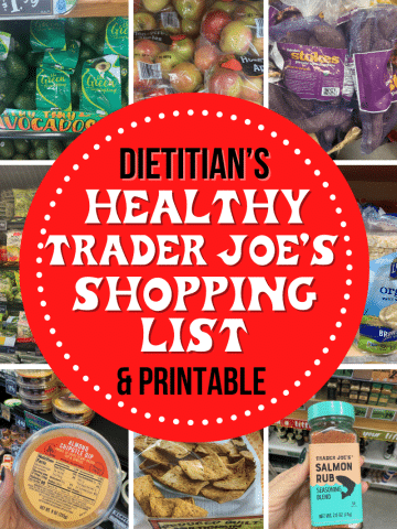 healthy Trader Joe's shopping list