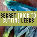 how to cut leeks