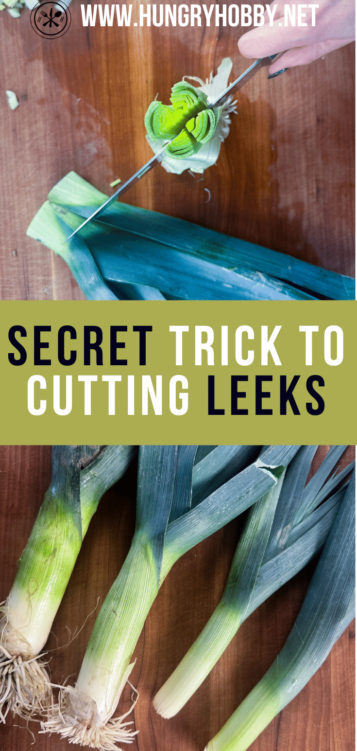 how to cut leeks