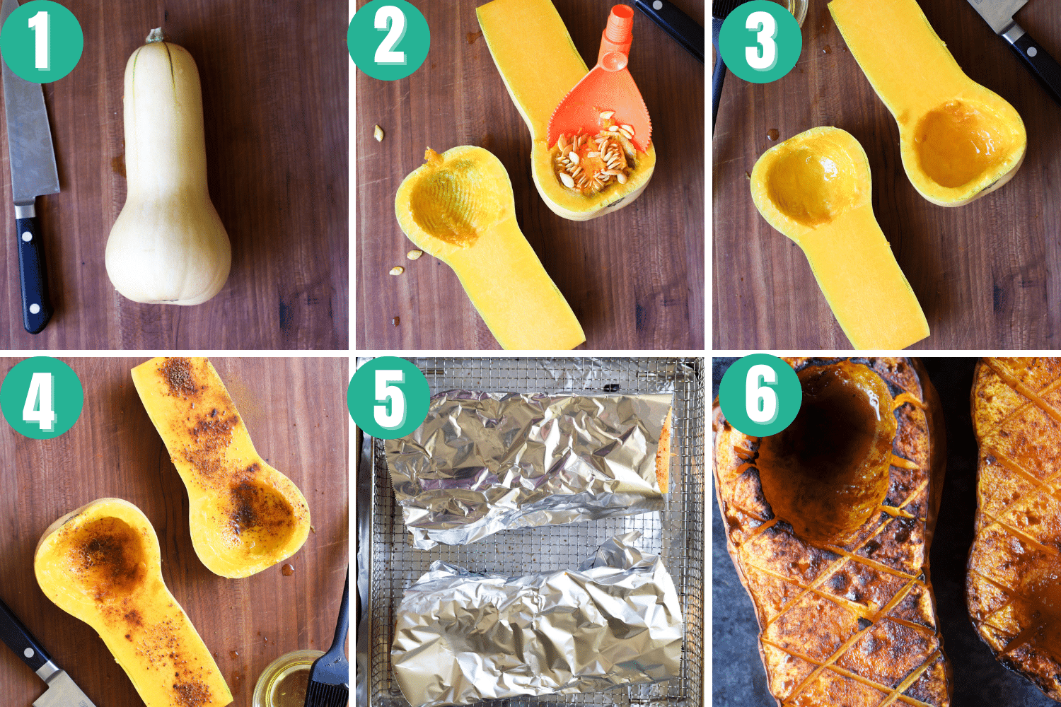 air fryer butternut squash halves