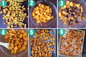 air fryer butternut squash cubes