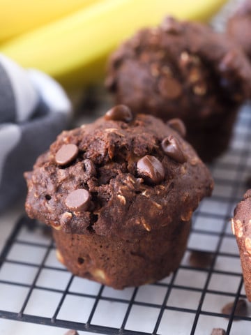 banana oatmeal muffins