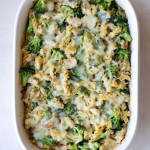 high protein chicken alfredo bake