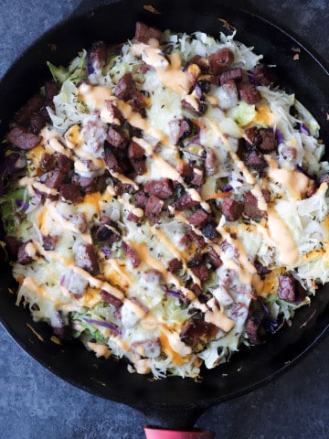 low carb reuben skillet