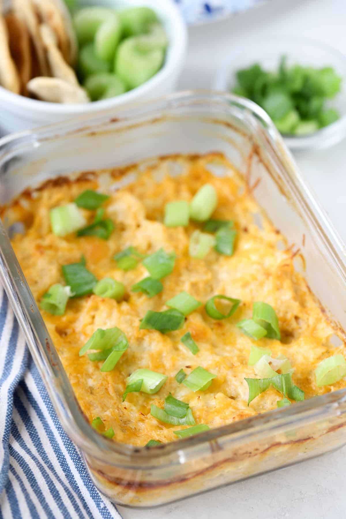 High Protein Buffalo Chicken Dip