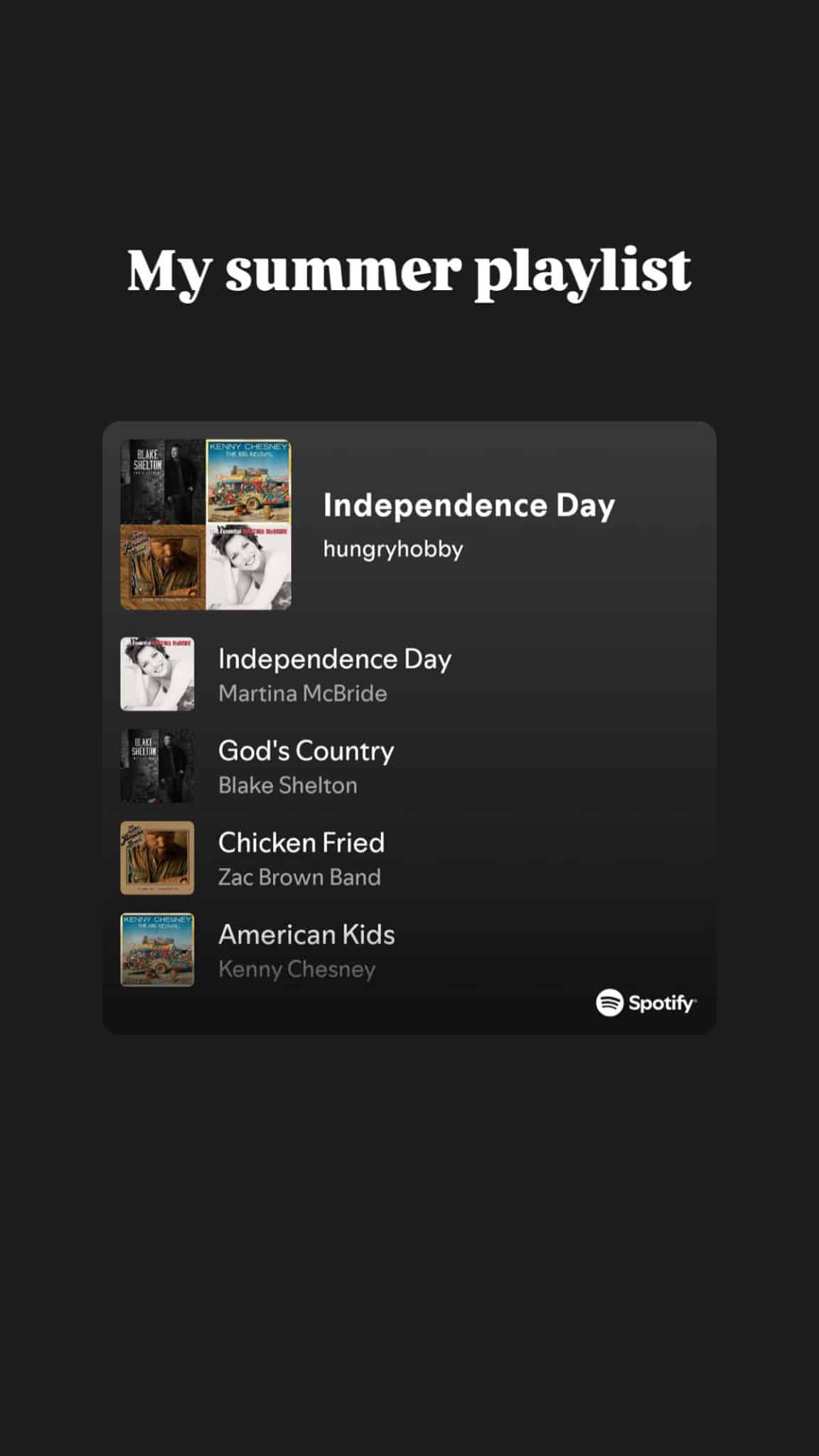 summertime playlist