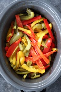 bell peppers in slow cooker chicken fajitas