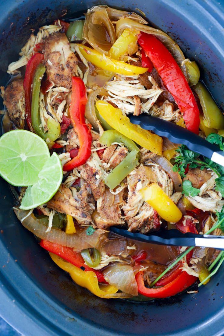 slow cooker chicken fajitas