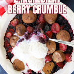 2 ingredient berry crumble